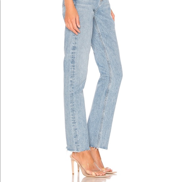 Agolde Cherie High Rise Straight Jeans in Merit Size 24 - Picture 3 of 9